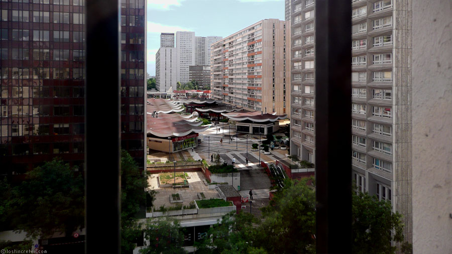 Les Olympiades district seen from Tolbiac University - Paris 13