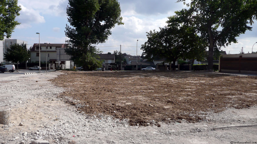 A public housing tower has just been demolished - Aulnay-sous-Bois - Paris north east suburbs