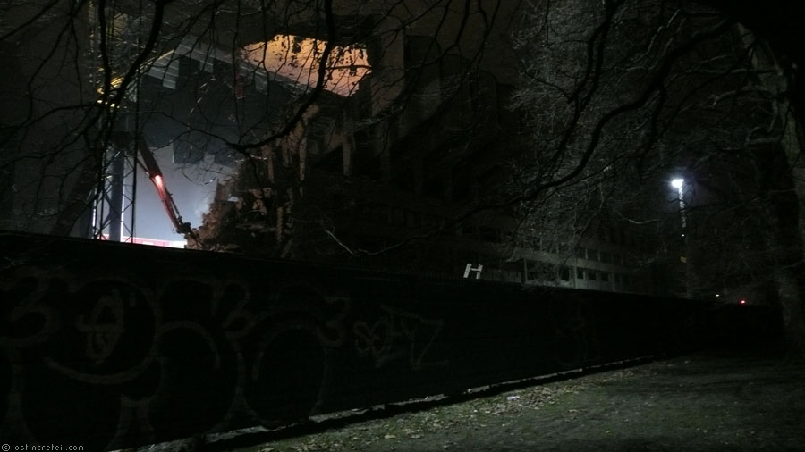 Demolition of a stadium - Copenhagen