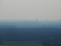Eiffel and Montparnasse Tower seen from a very distant point of view