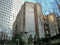 The last remaining building built on the site of La Défense, before La Défense. The picture was taken shortly before its demolition