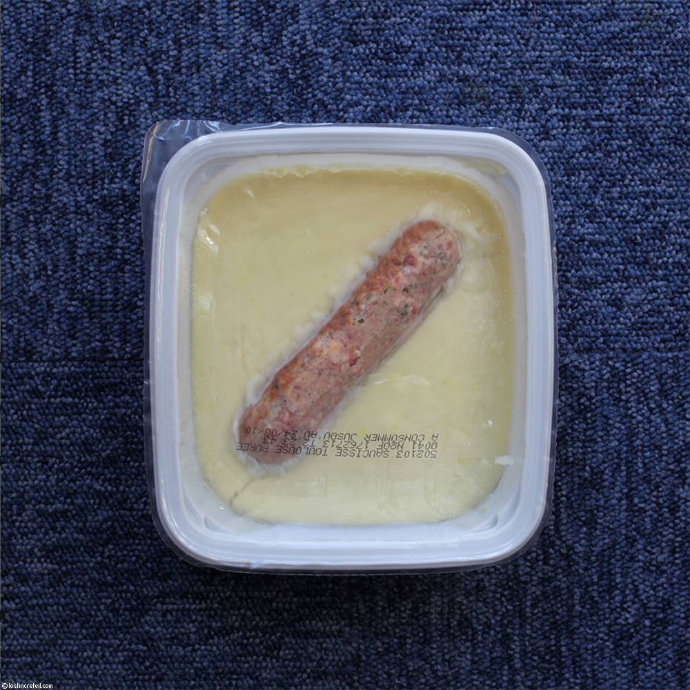 Toulouse sausage and mashed potatoes