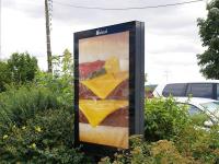 Advertising poster for McDonald's, La Ferté-Bernard, France