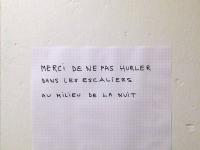 “Please don't shout on the stairs in the middle of the night”, Paris 13